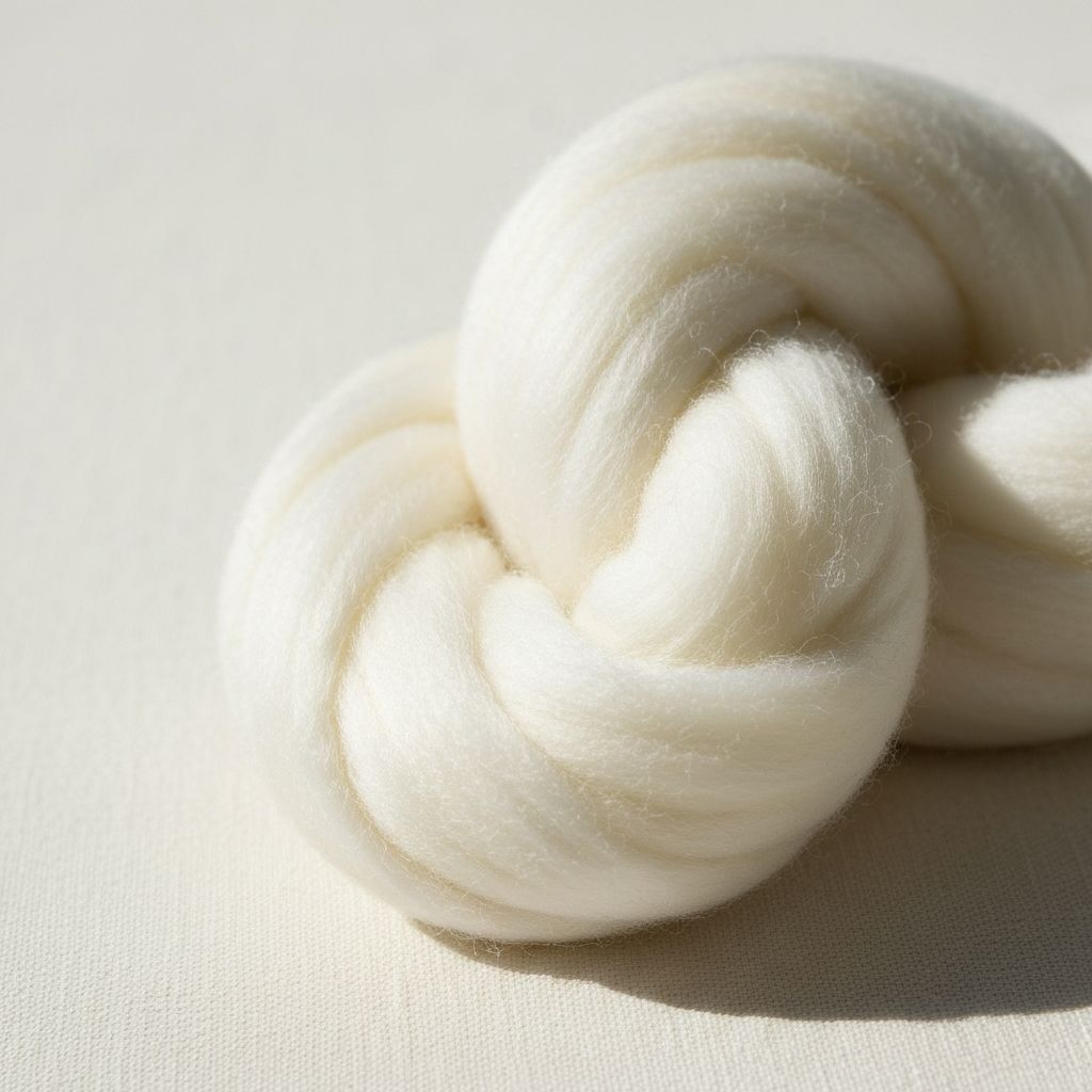 Pure Joma wool fibers used in Aireloom mattress comfort layers for natural temperature regulation